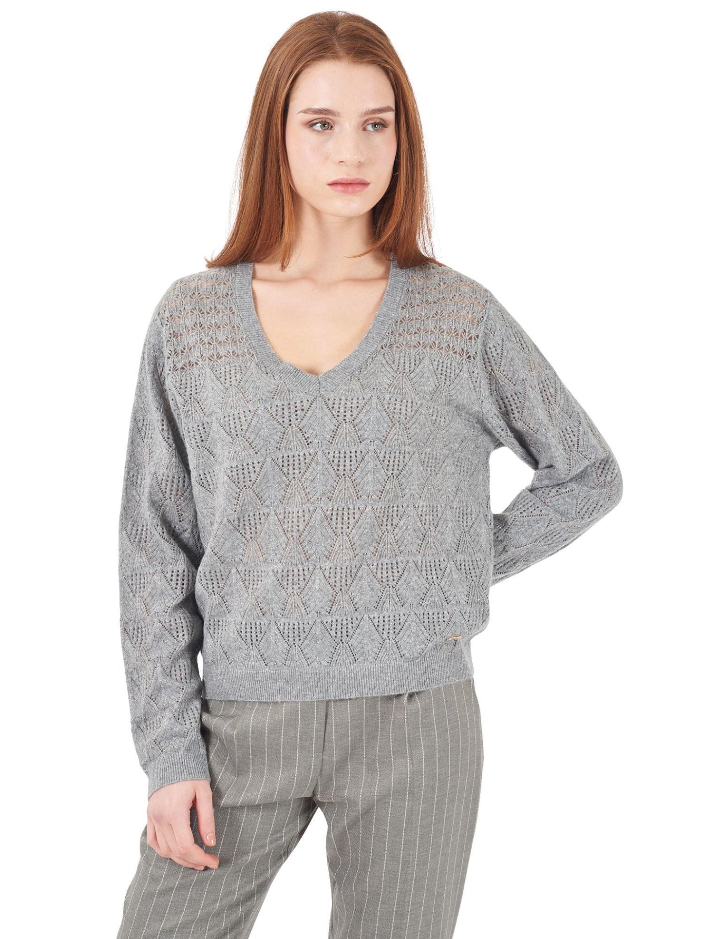 Yes Zee Maglia Donna Grigia