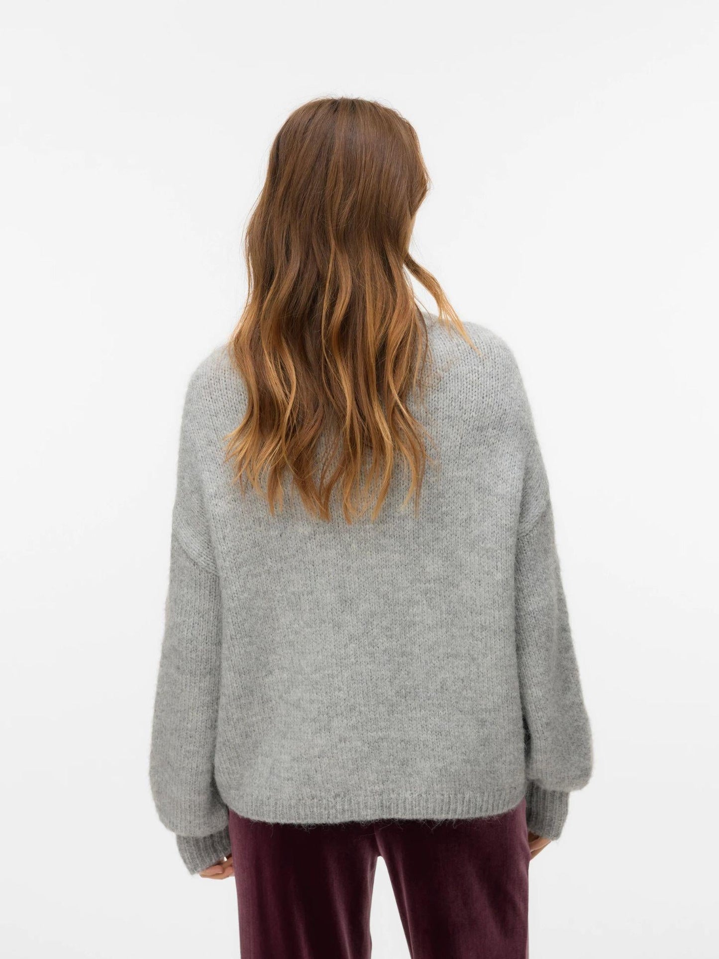 Vero Moda Maglione Donna Ilina Light Grey Melange