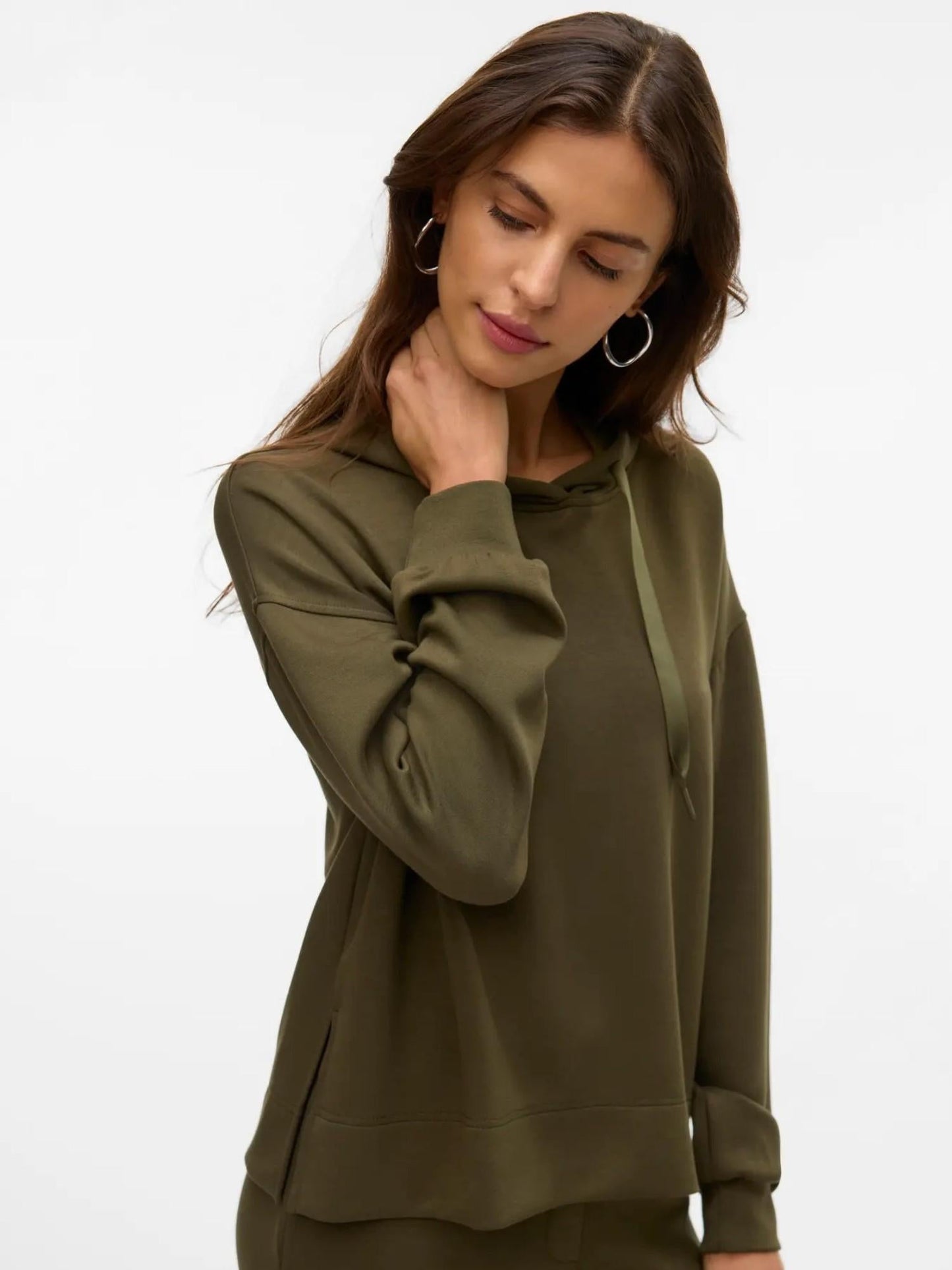 Vero Moda Felpa Con Cappuccio Donna Hali Grape Leaf