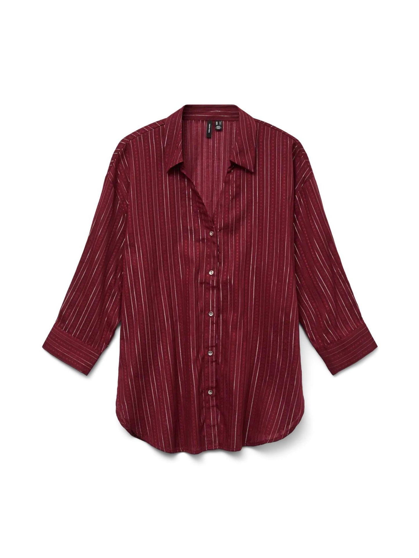 Vero Moda Camicia Donna Olla Maniche 3/4 Syrah Silver Lurex