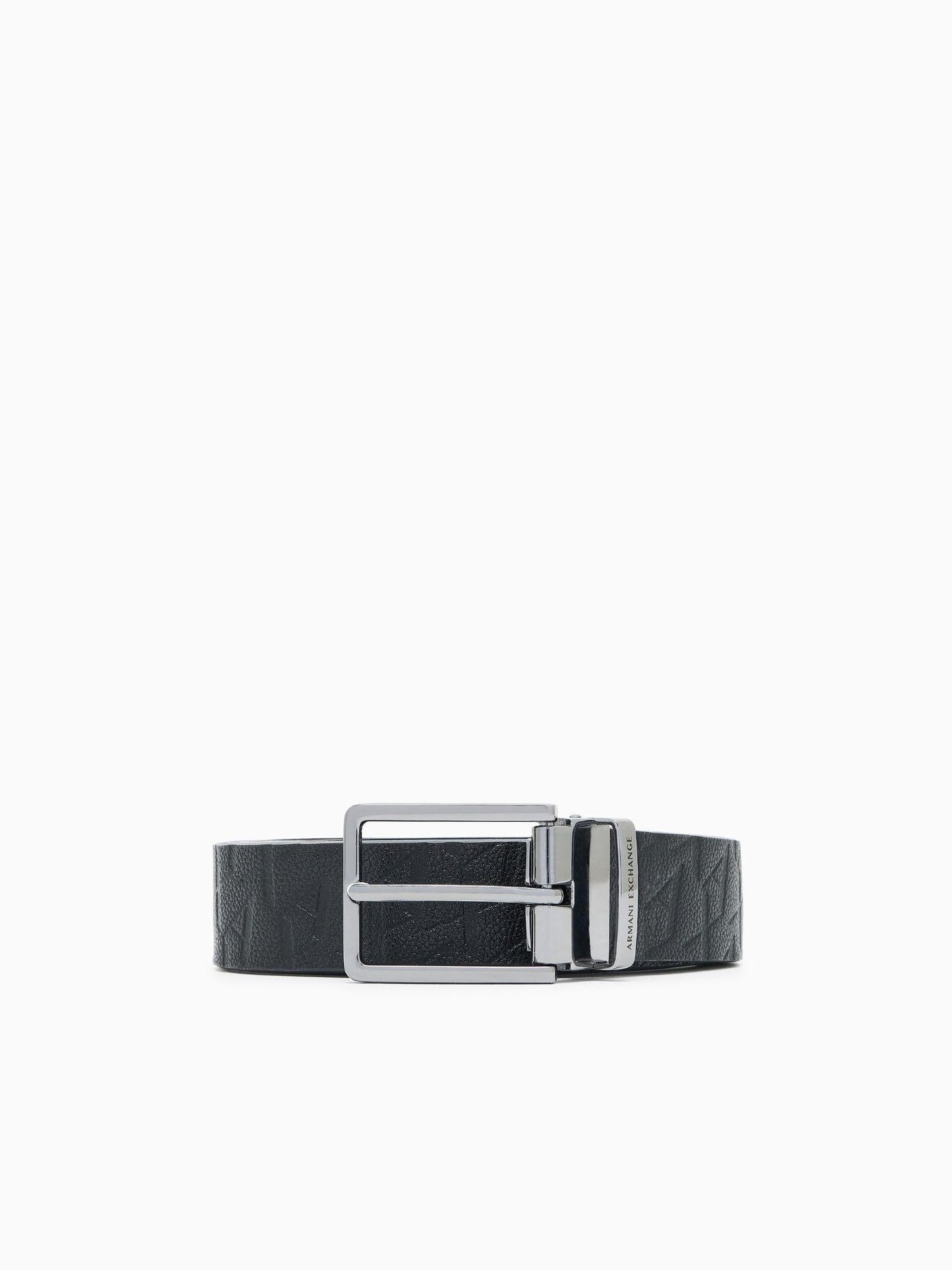 Armani Exchange Cintura con logo allover Uomo Nero
