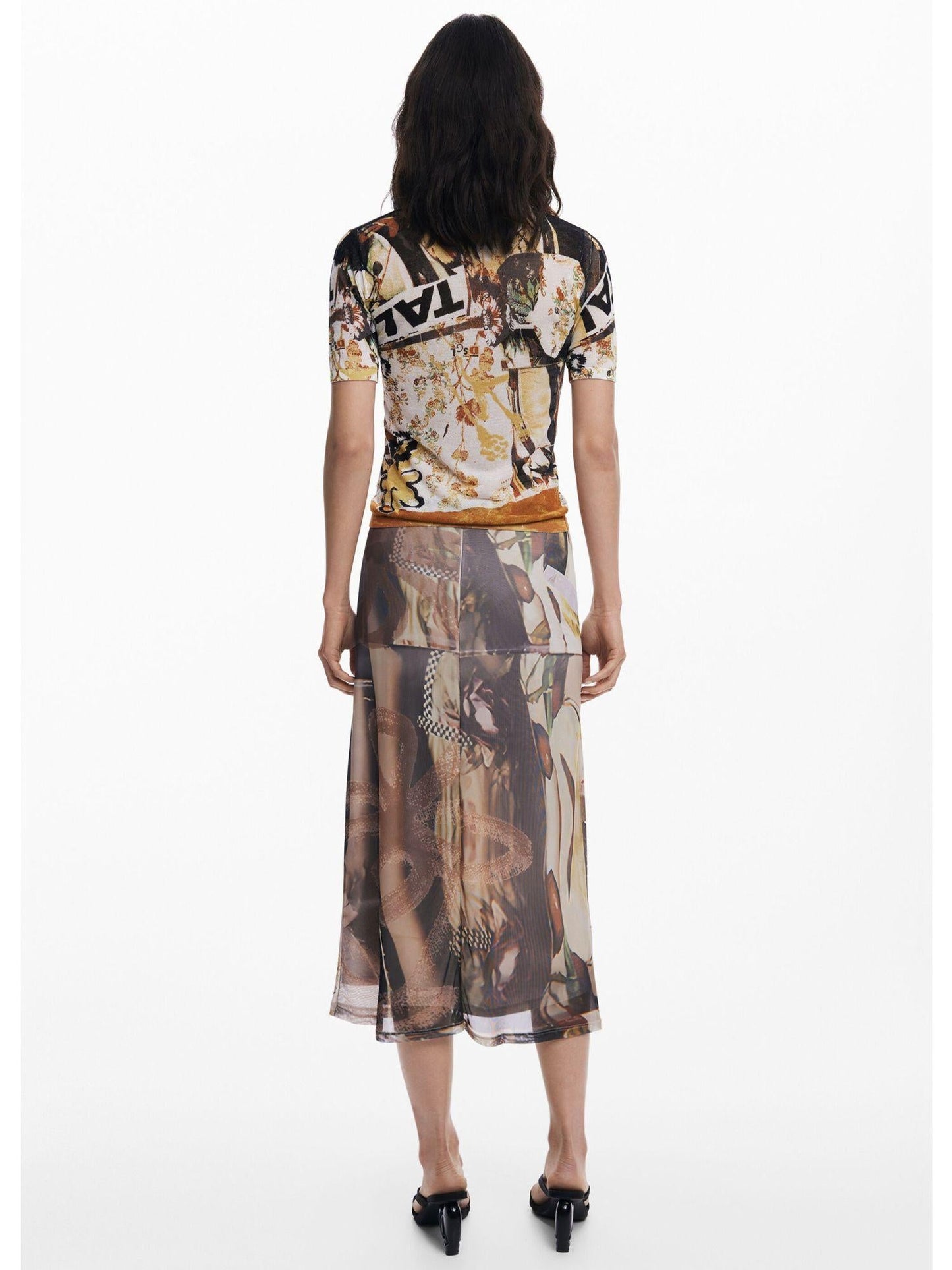 Desigual Gonna in tulle collage Donna