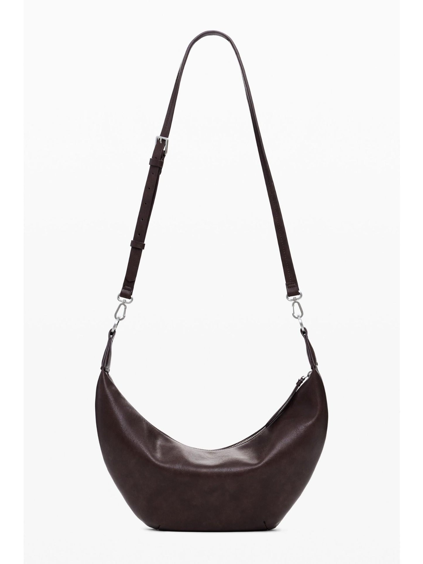 Desigual Borsa a tracolla media con logo 3D Donna Marrone