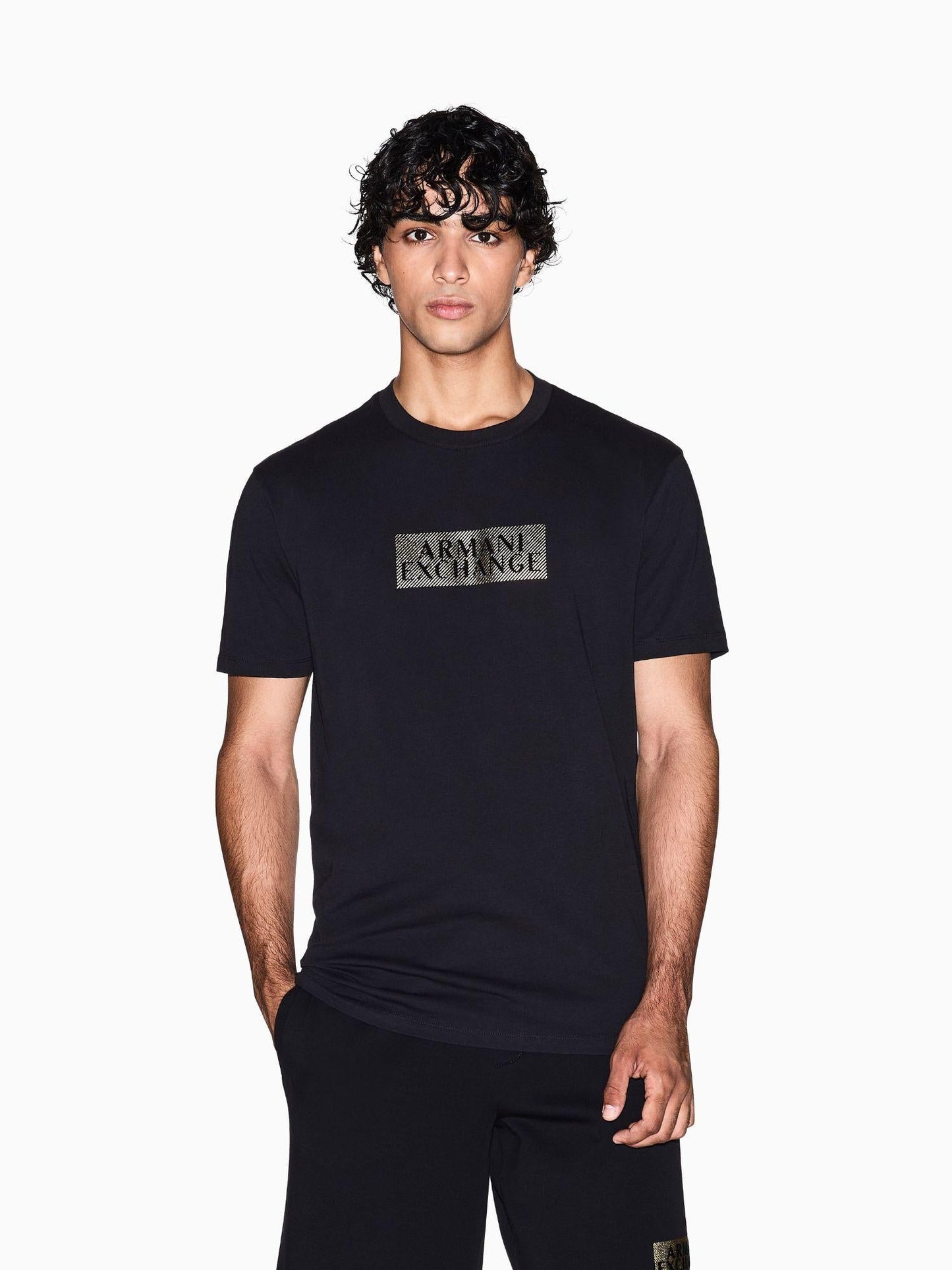 Armani Exchange T-Shirt Uomo Regular Fit Nero