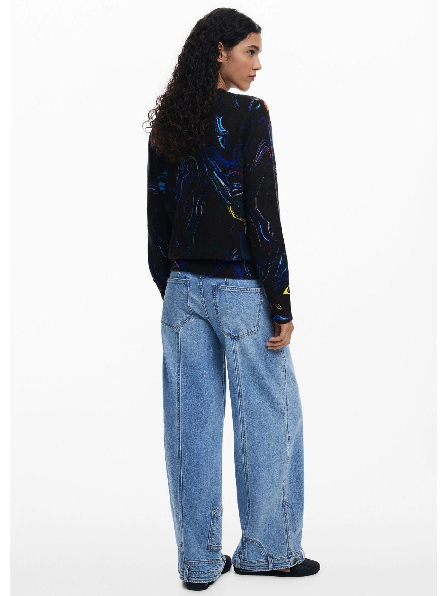 Desigual Maglione disegnato da Mr. Christian Lacroix Donna Nero