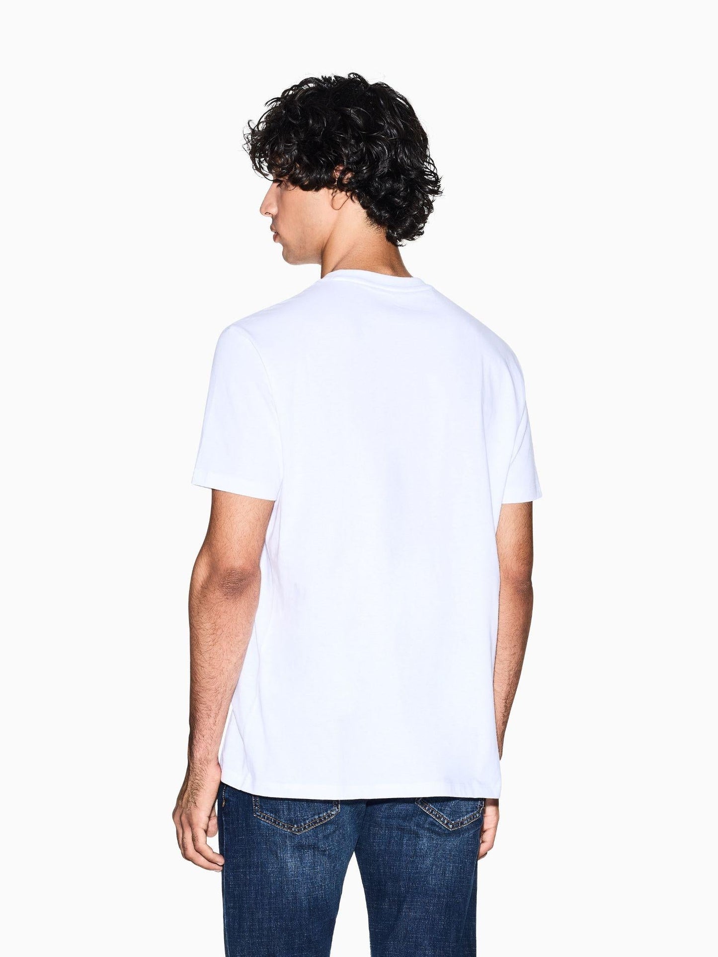 Armani Exchange T-Shirt Uomo Regular Fit Bianco