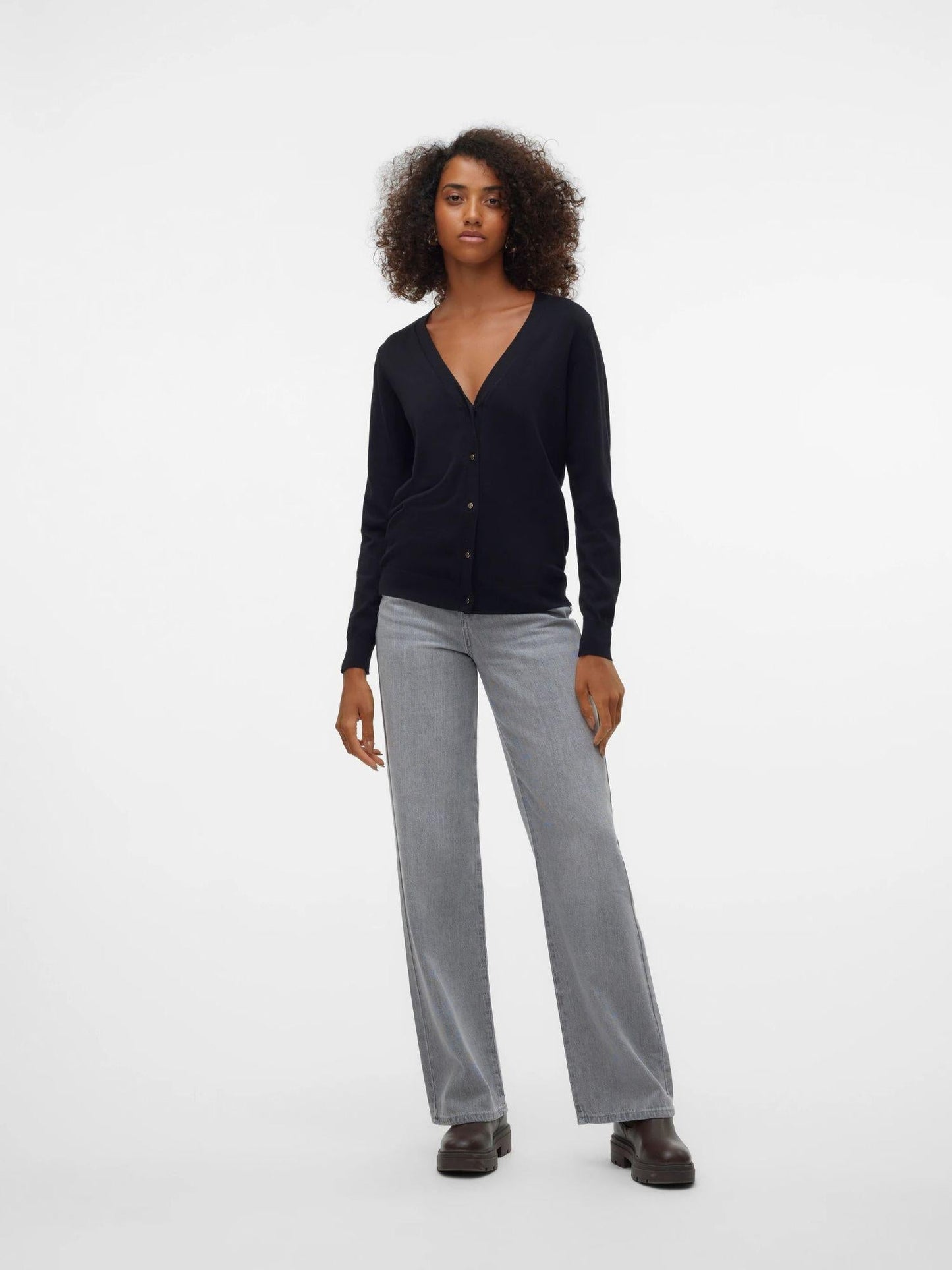 Vero Moda Cardigan In Maglia Donna Silje Nero