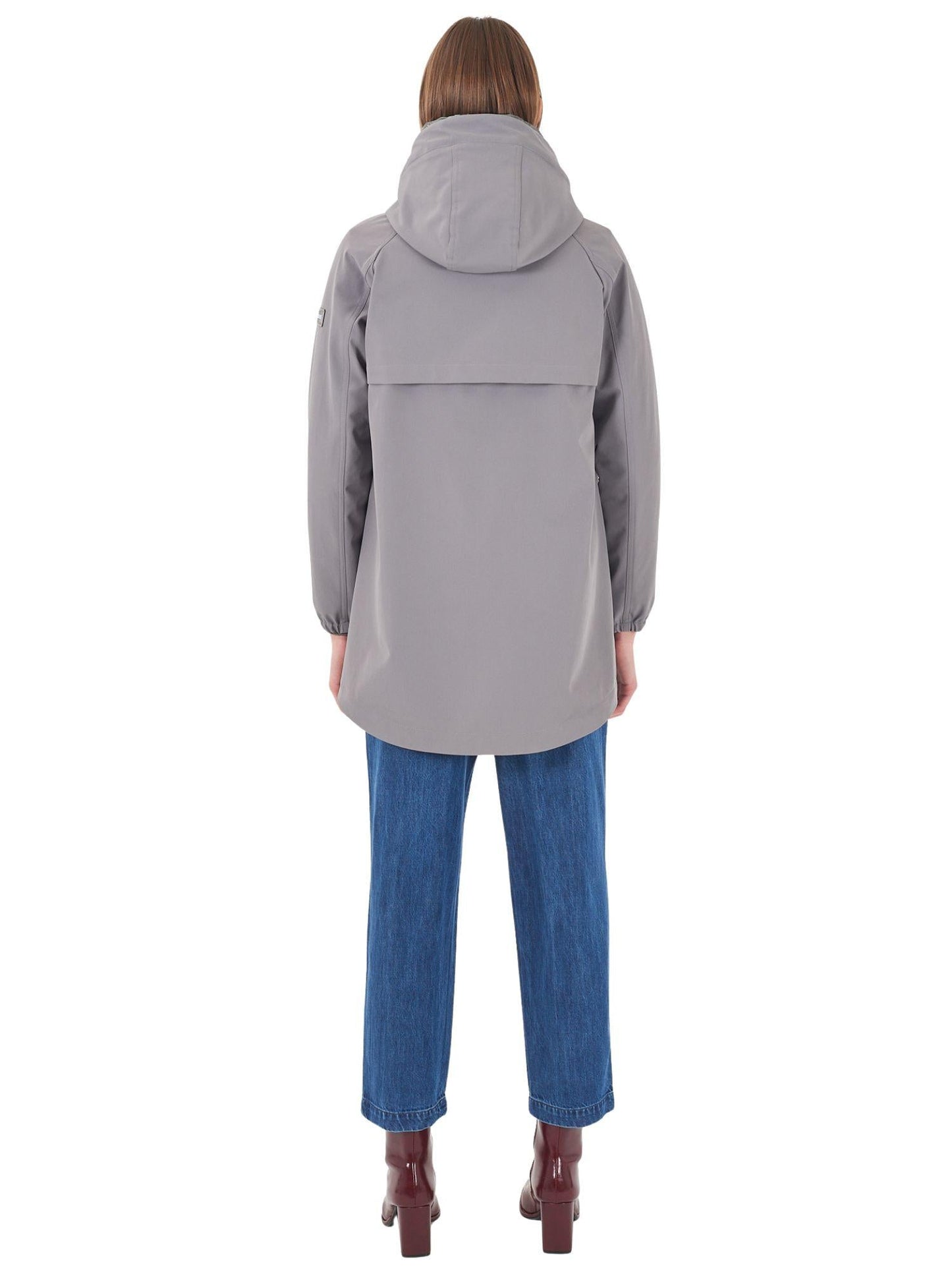 Yes Zee Parka Donna con Giubbino Trapuntato Interno Grigio