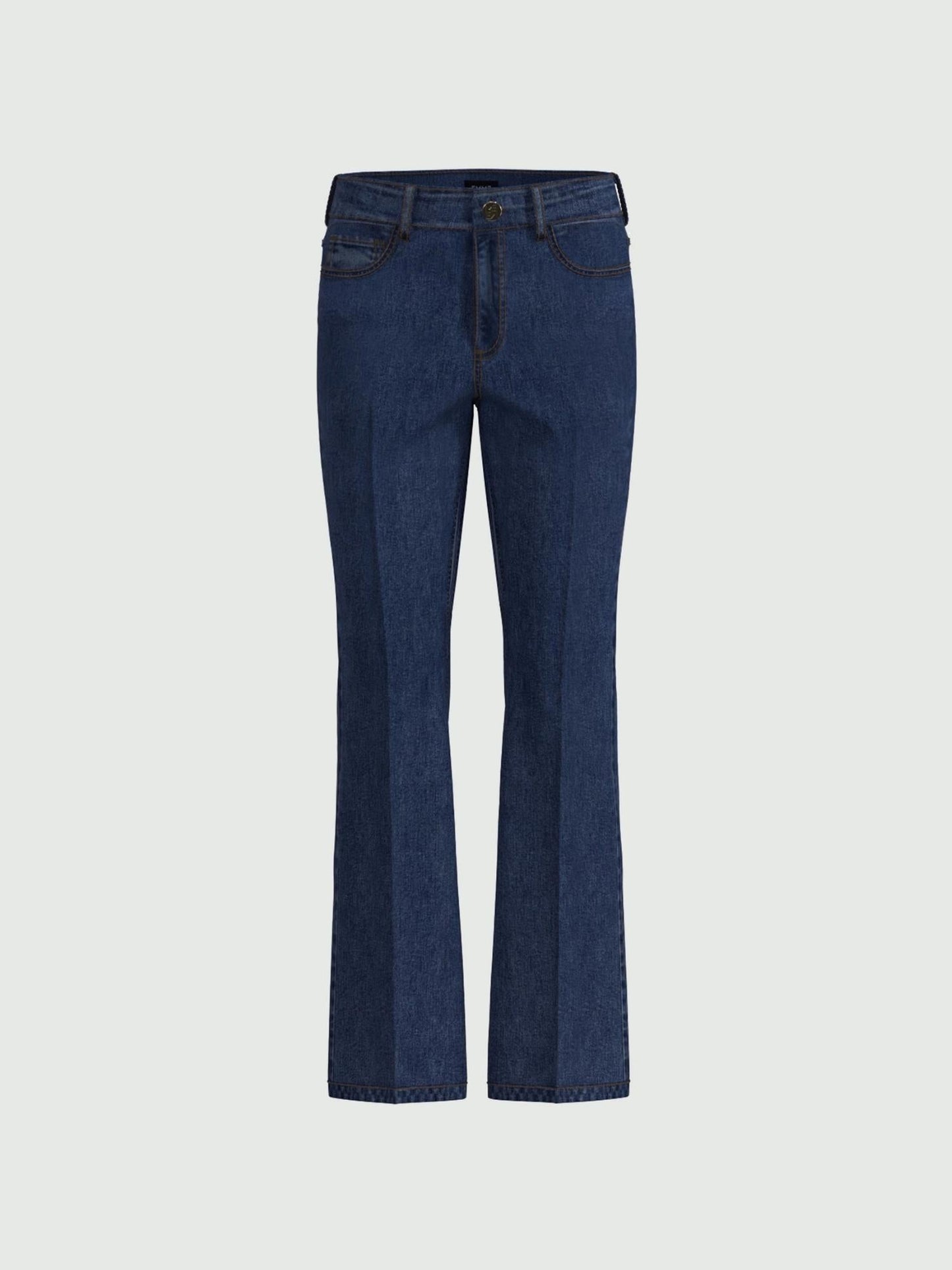 Emme Marella Jeans flare aderente cropped Donna Ibisco Blu