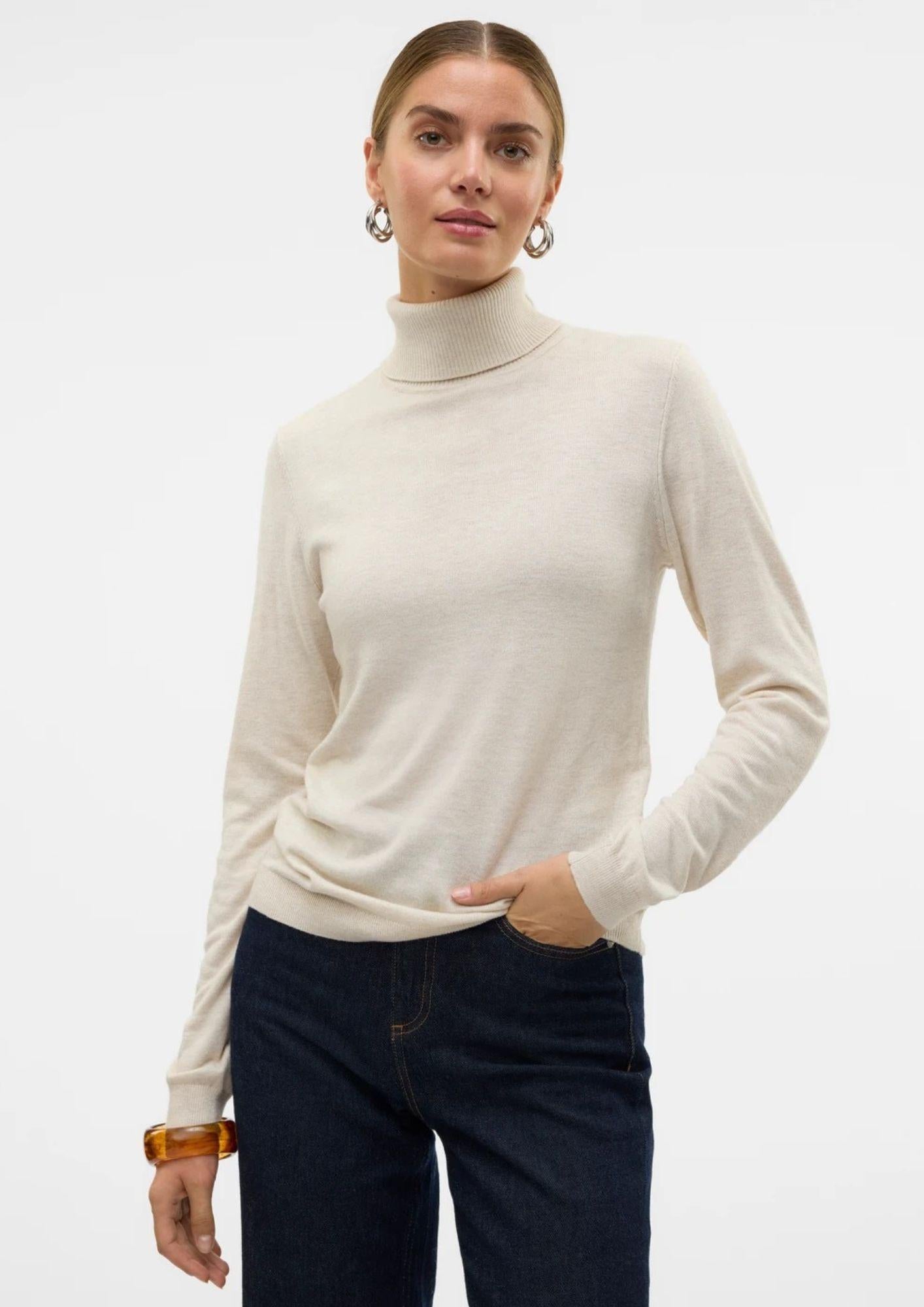 Vero Moda Maglione Donna Iris Beige Chiaro