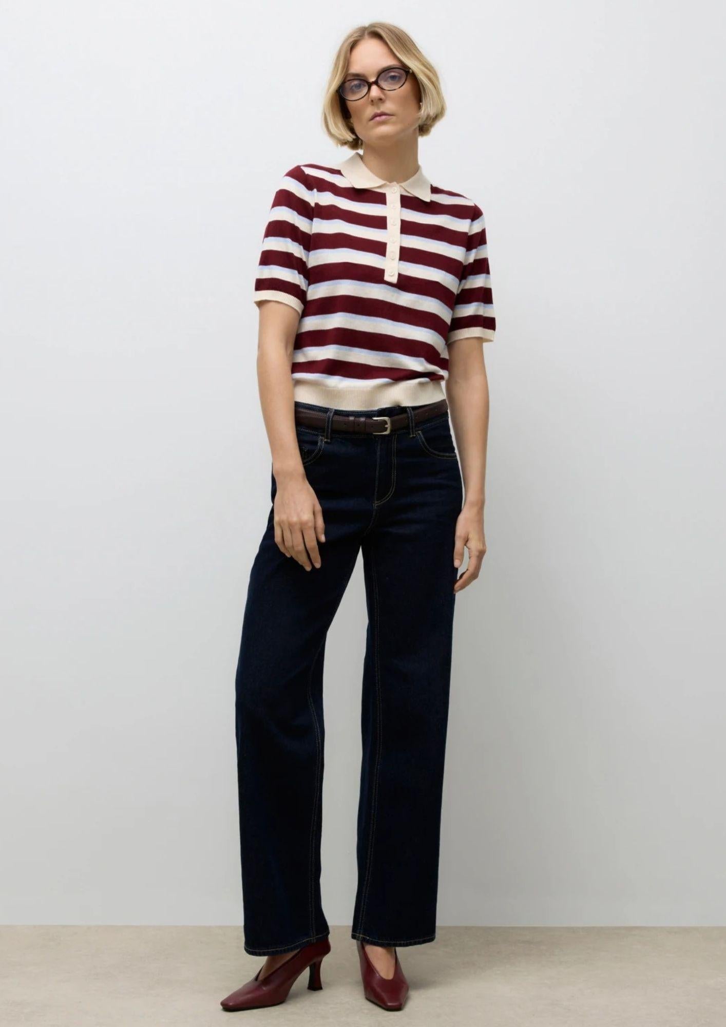 Aware Maglione Donna Sikita Bianco Betulla a Righe