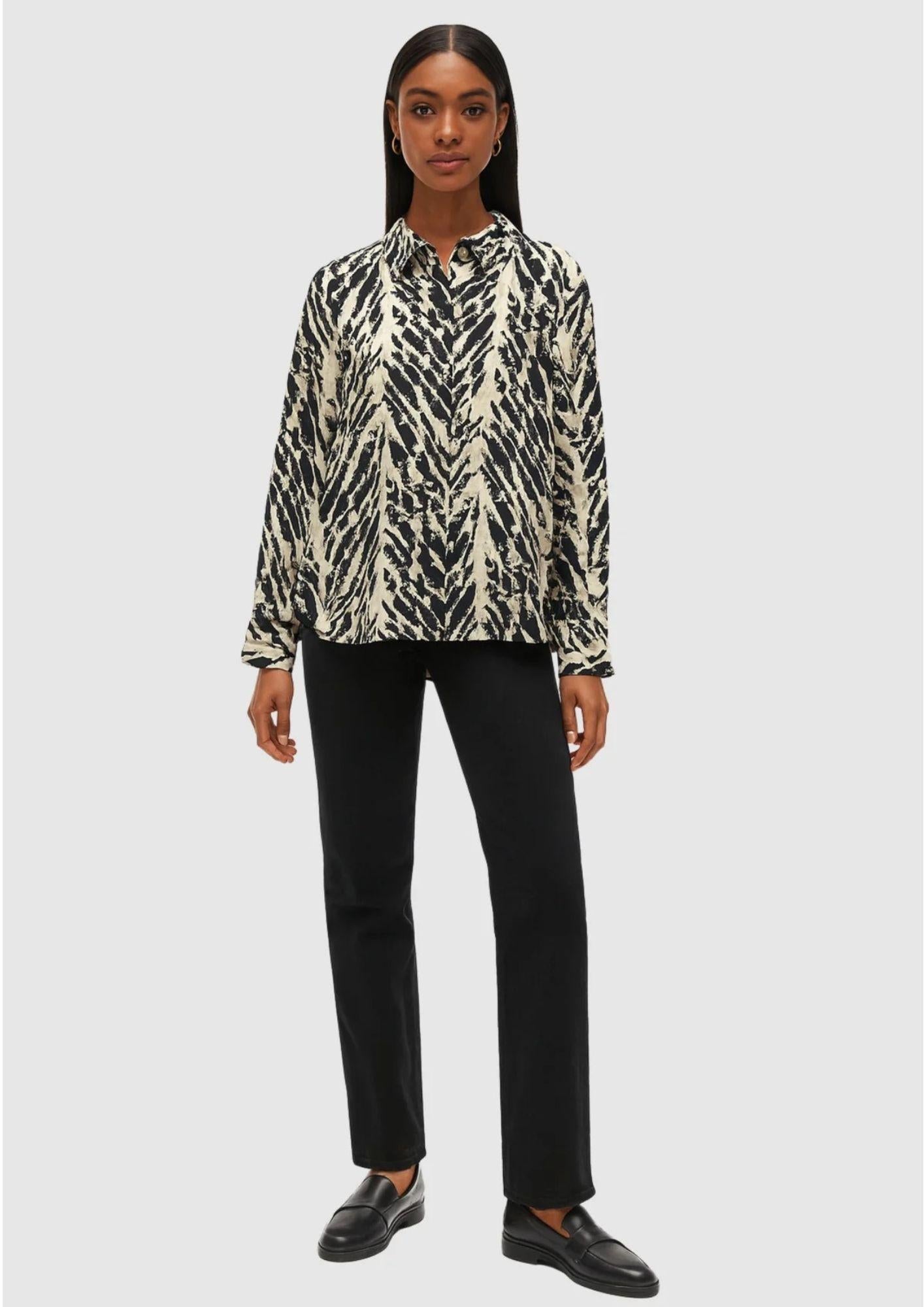 Vero Moda Camicia Donna Lucy Nero Fantasia