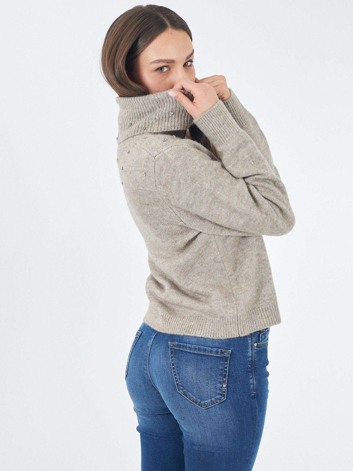 Yes Zee Maglia Donna Tortora