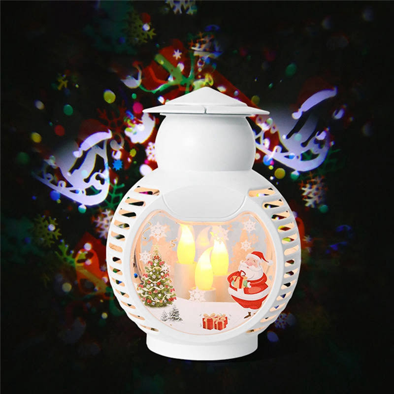 Christmas lantern with snow globe