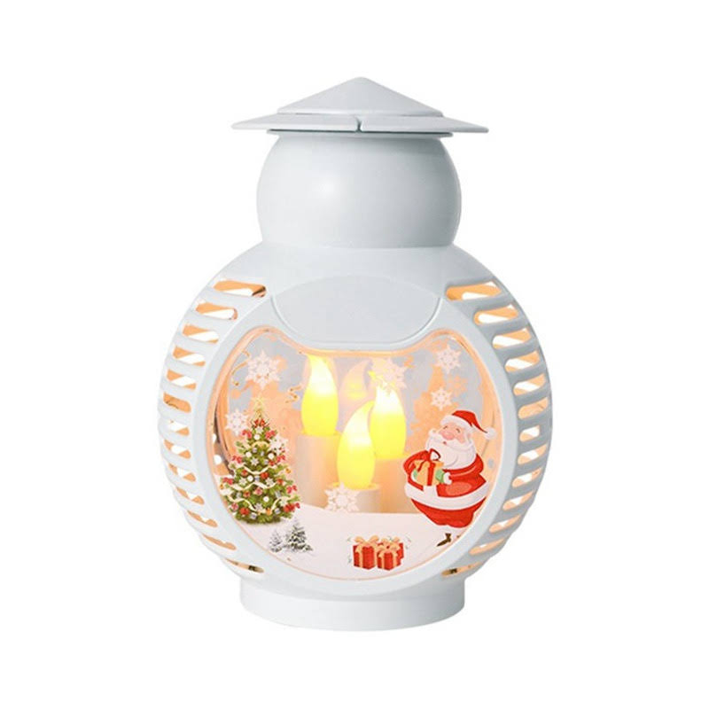 Christmas lantern with snow globe