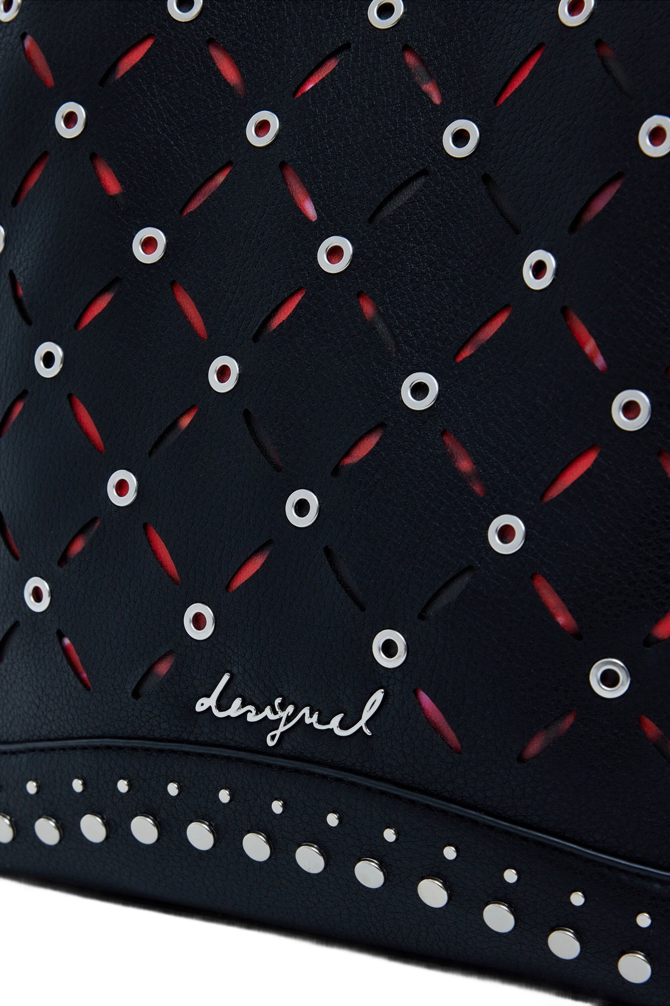 DESIGUAL Zaino Donna Yankee Sumy Mini con Borchie Nero