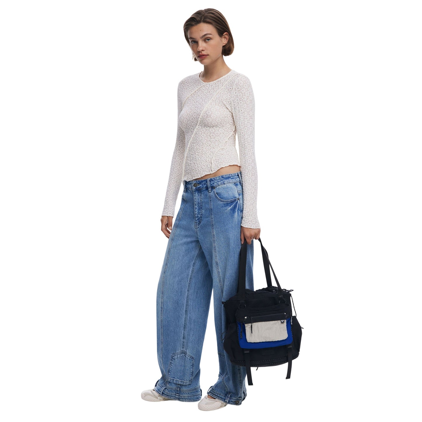 DESIGUAL Borsa Donna Nera Basic Modular Discover Zaino