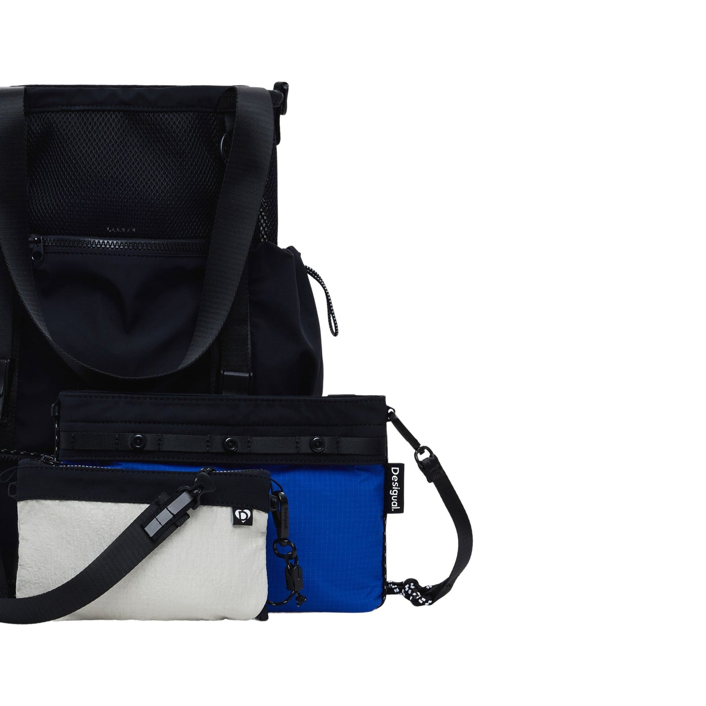 DESIGUAL Borsa Donna Nera Basic Modular Discover Zaino