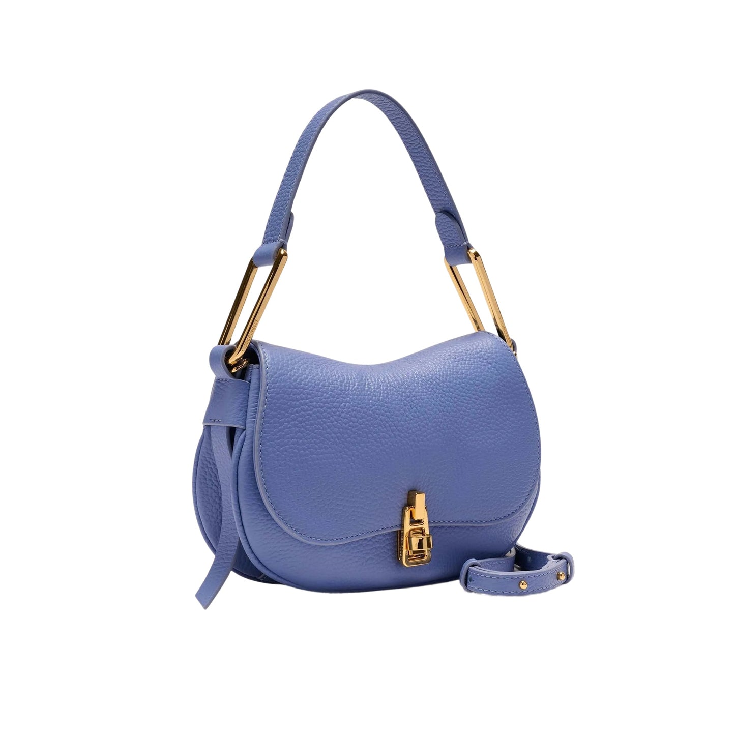 COCCINELLE Borsa Donna Piccola a Tracolla Blu, In Vera Pelle, Magie Soft Mini