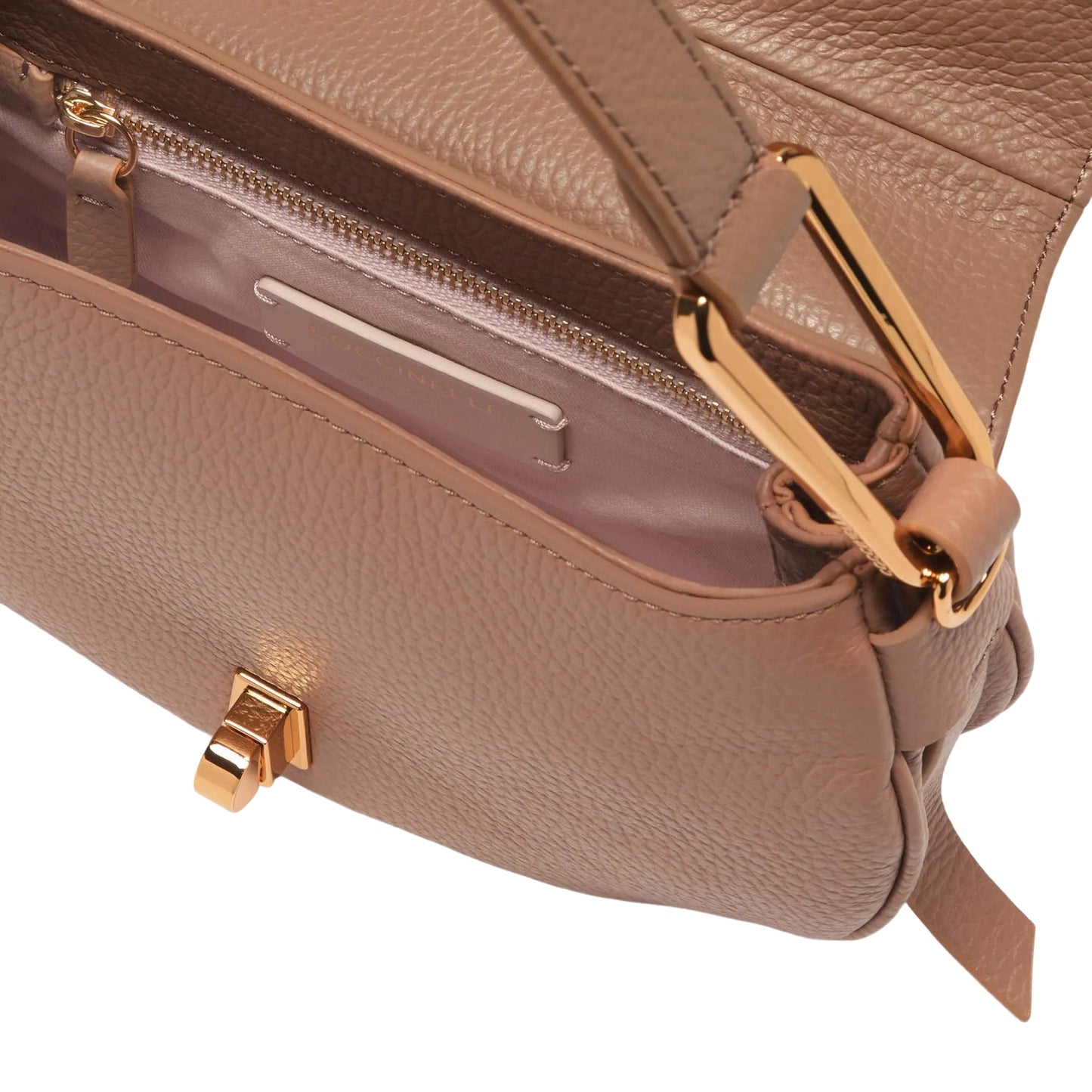 COCCINELLE Borsa Donna Piccola a Tracolla Marrone, In Vera Pelle, Magie Soft Mini