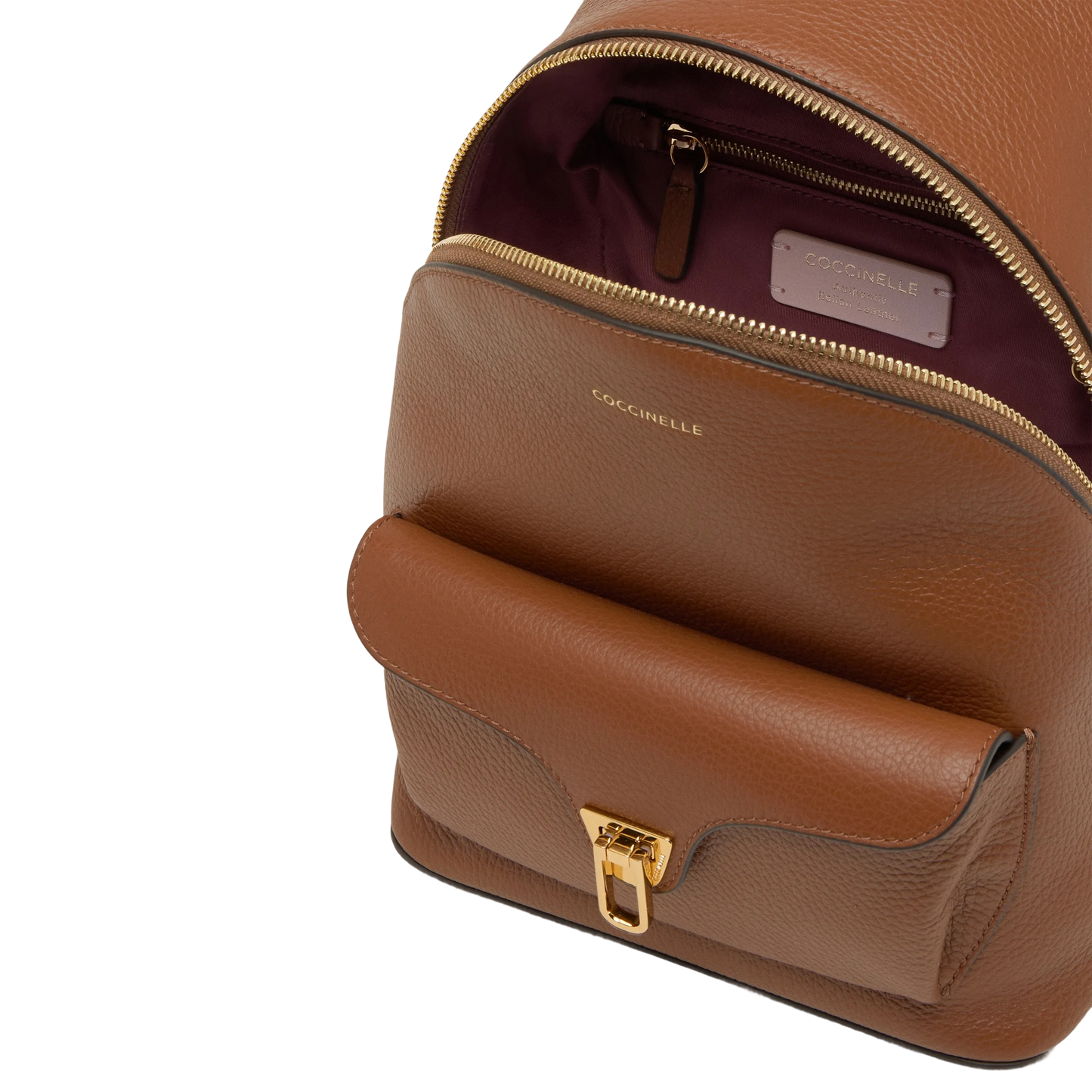 COCCINELLE Zaino Donna Marrone Beat Generation in Vera Pelle