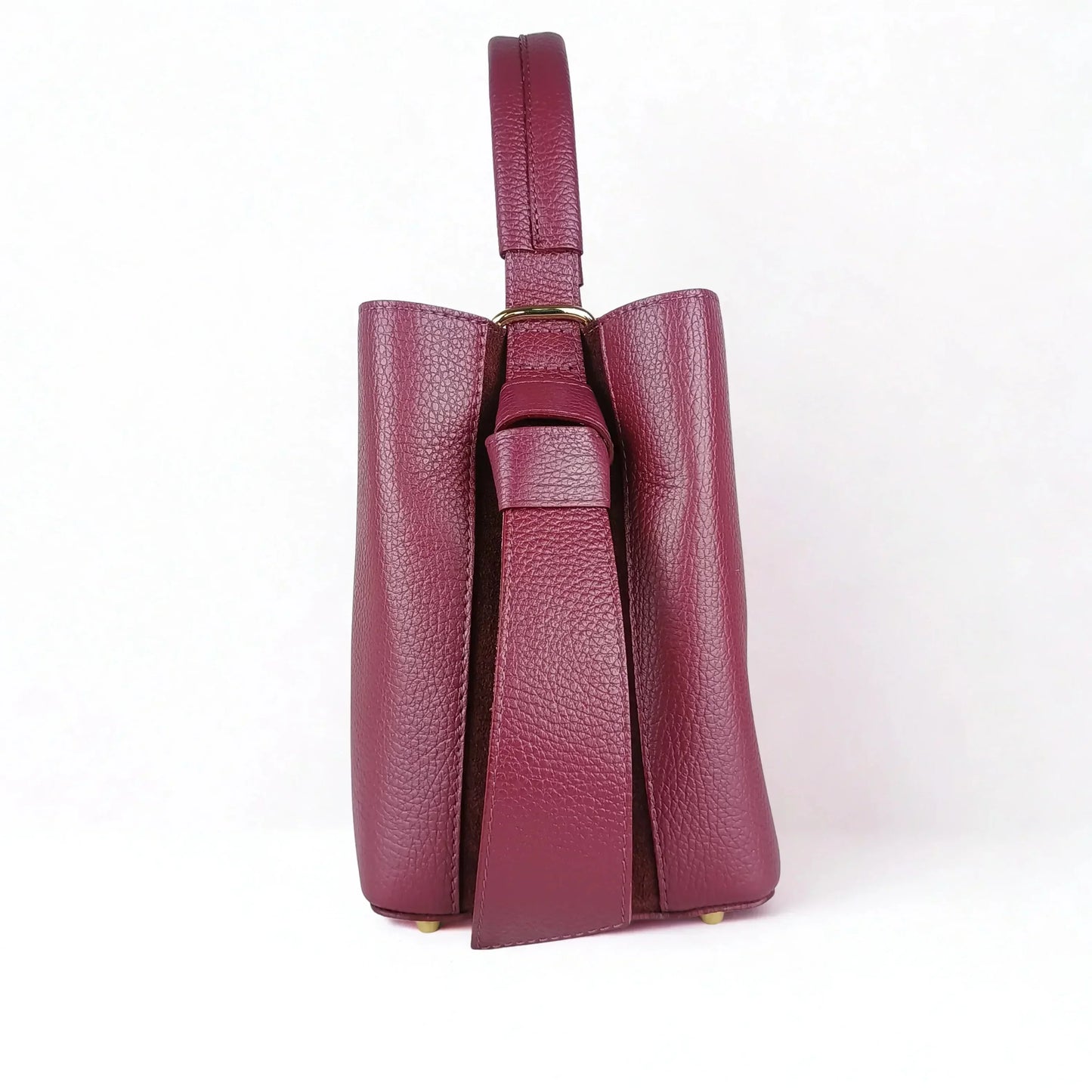 Italian Leather Bucket Bag MS-3265