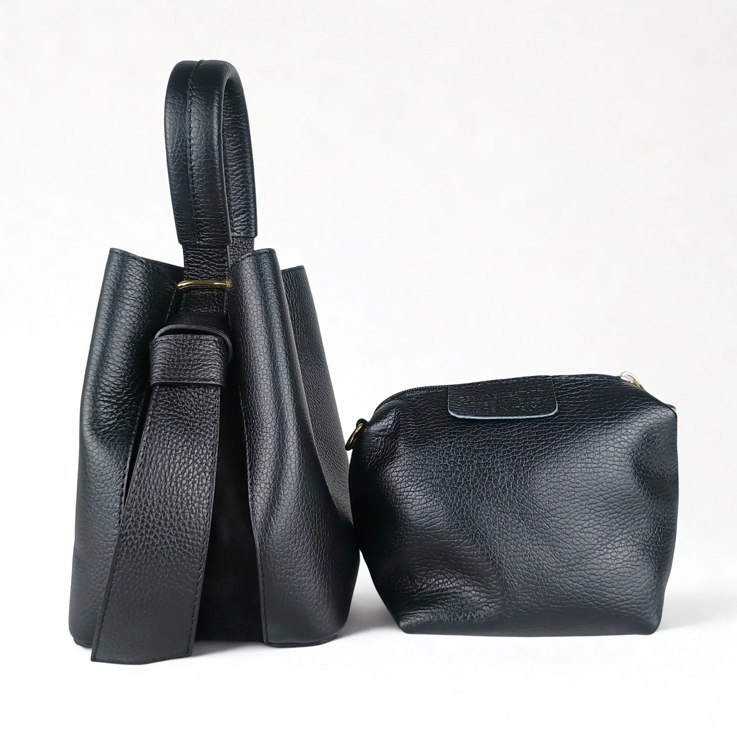 Italian Leather Bucket Bag MS-3265