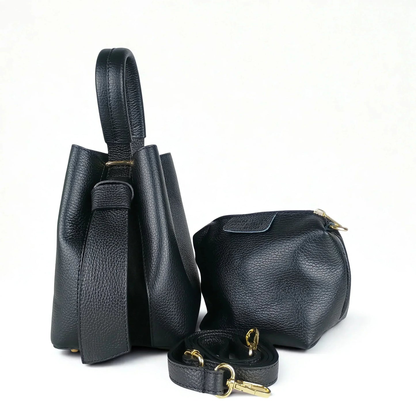 Italian Leather Bucket Bag MS-3265