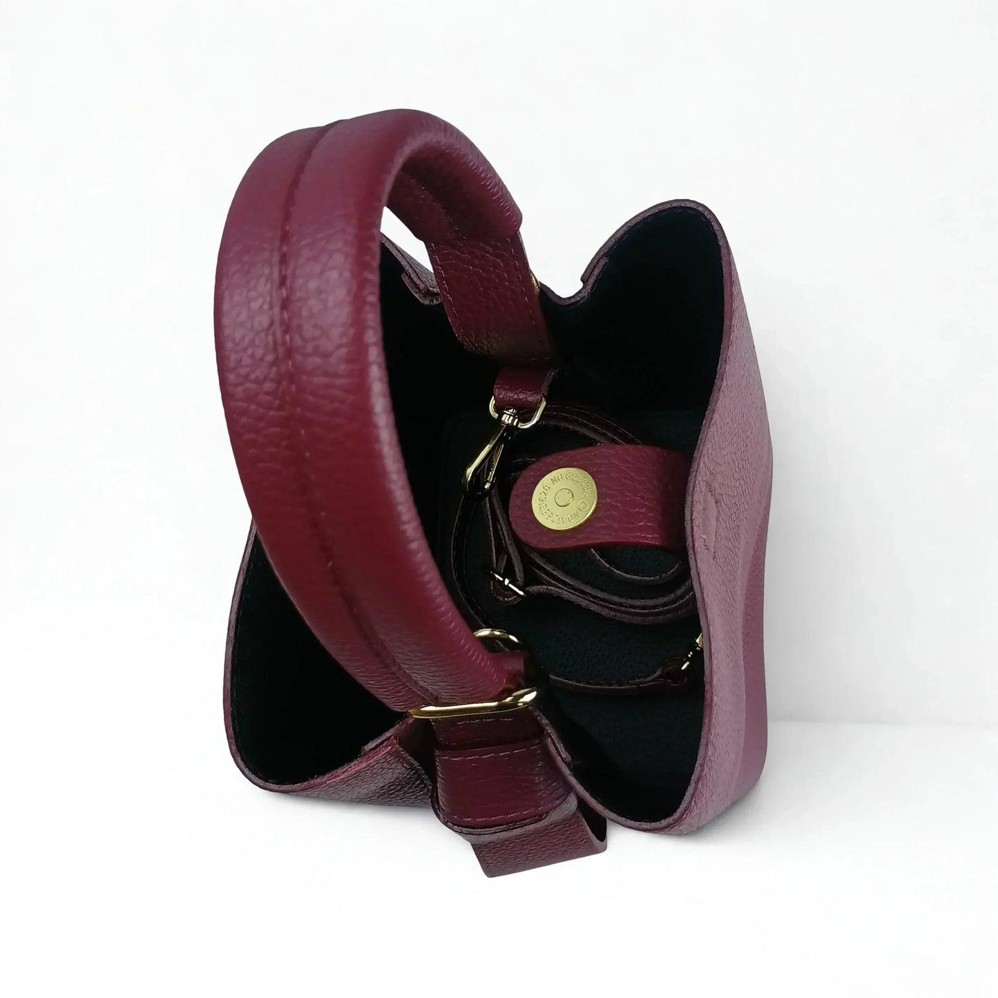 Italian Leather Bucket Bag MS-3265