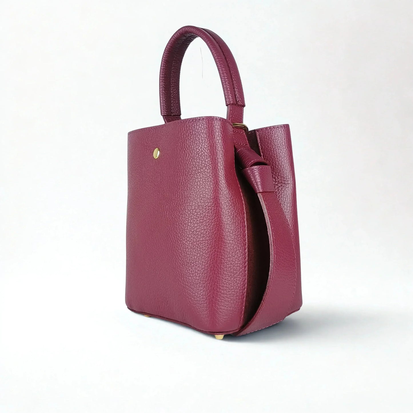 Italian Leather Bucket Bag MS-3265