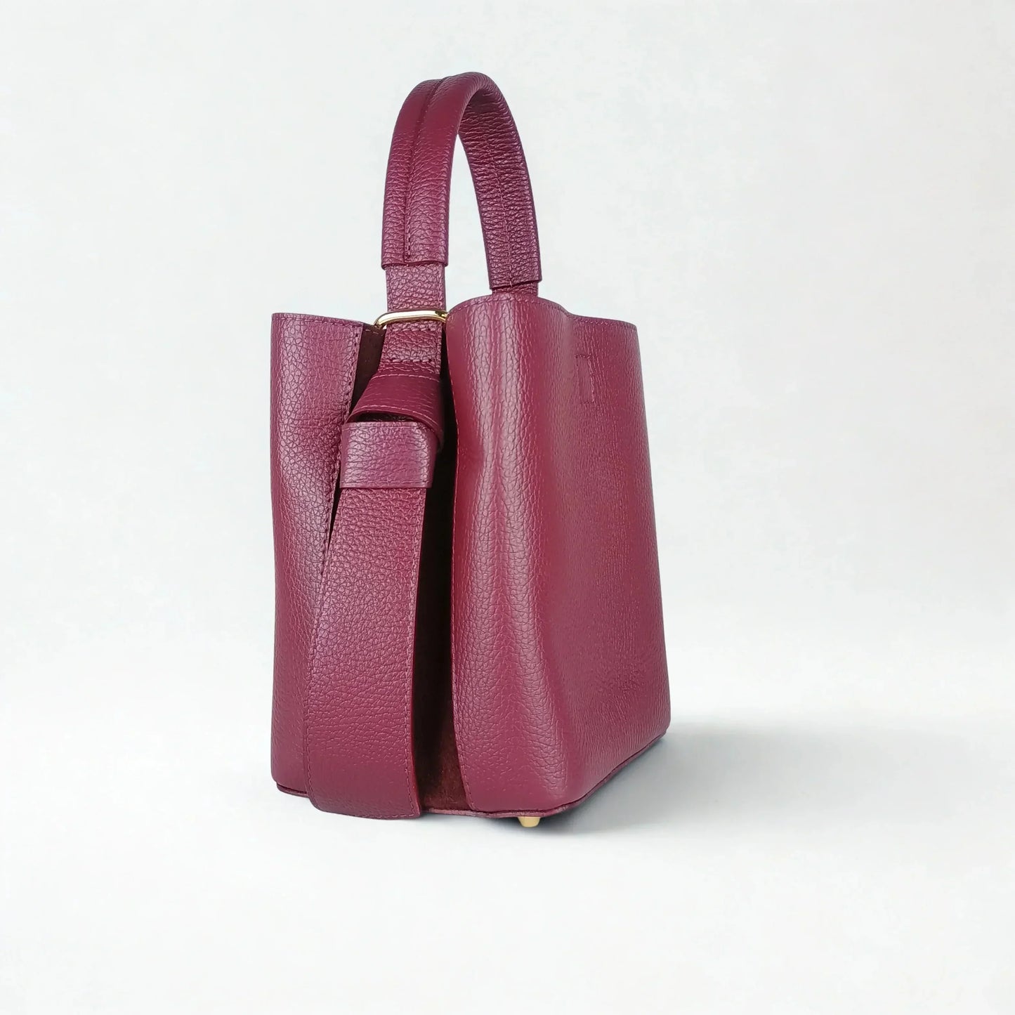 Italian Leather Bucket Bag MS-3265