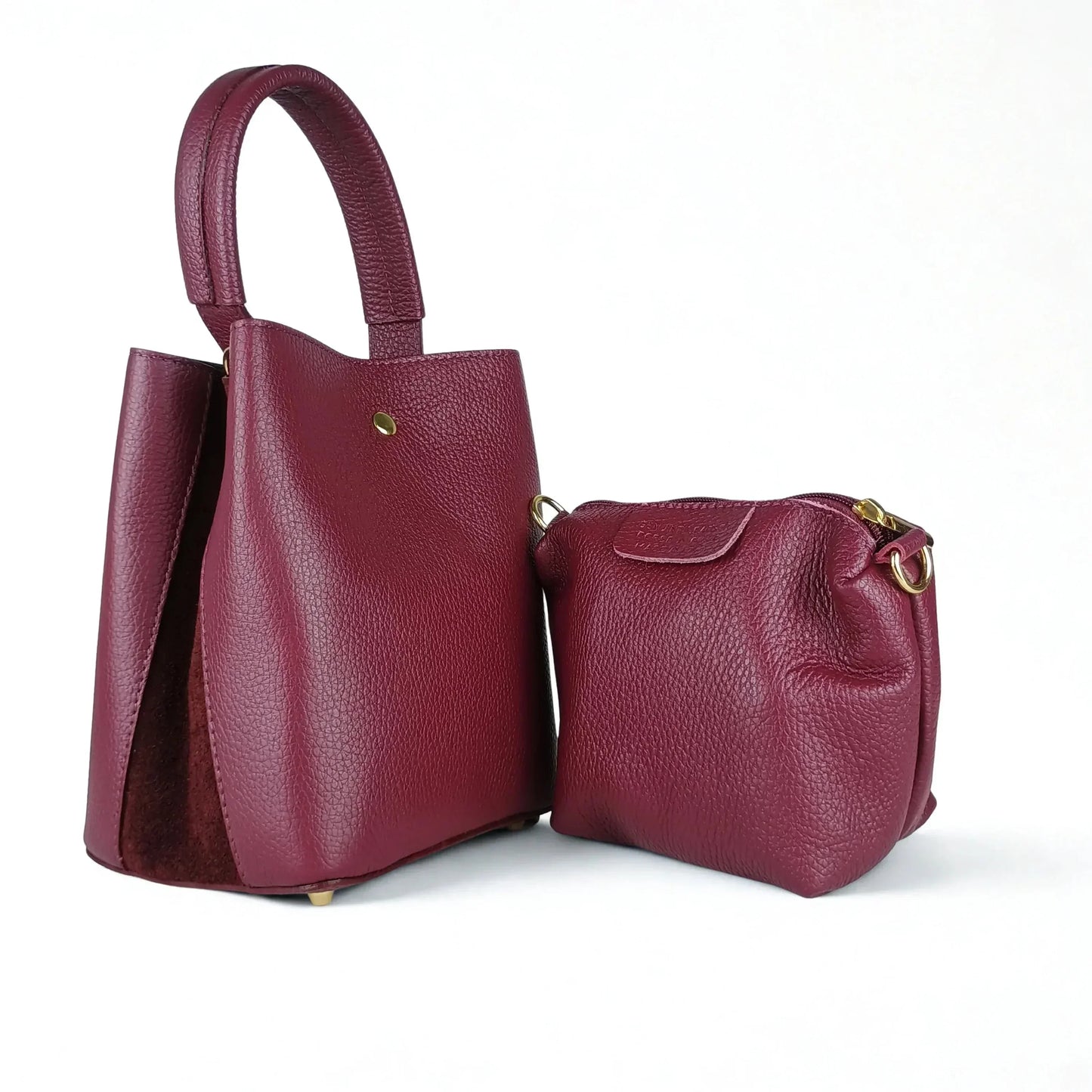 Italian Leather Bucket Bag MS-3265