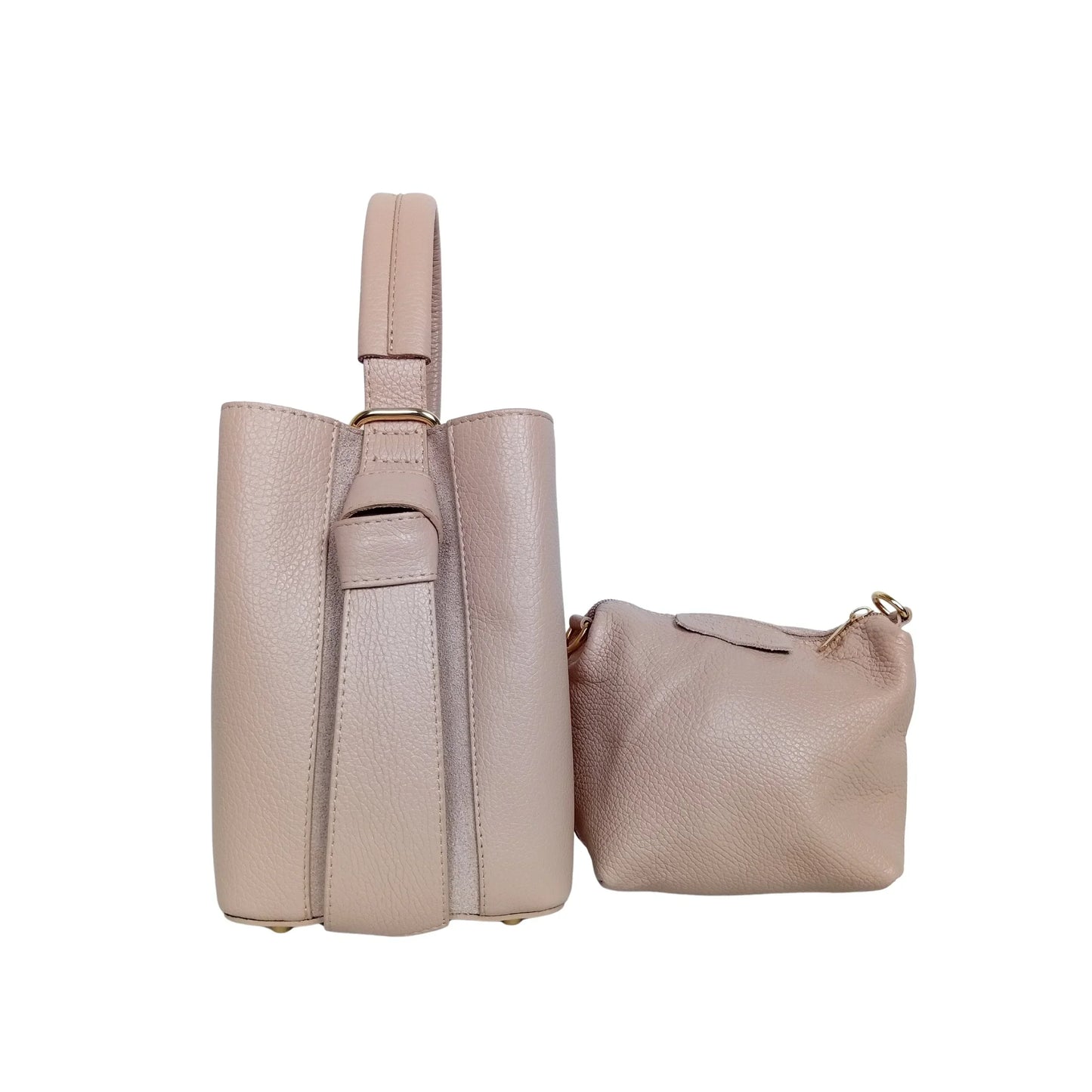 Italian Leather Bucket Bag MS-3265