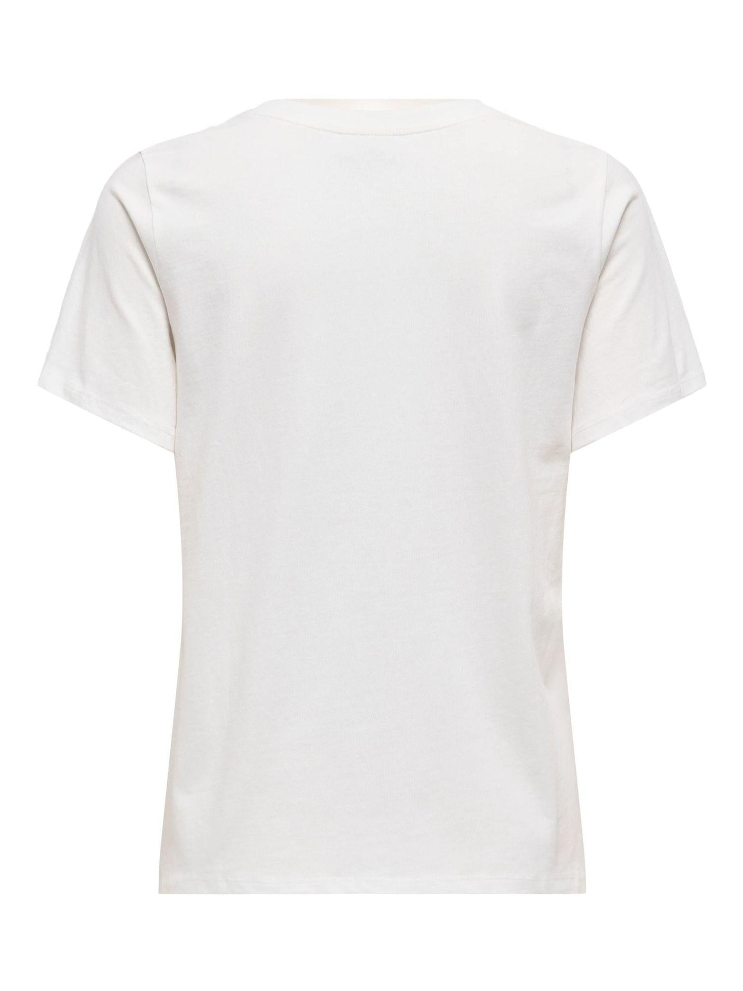 Jacqueline De Yong T-Shirt Donna Bibbi Bianco Cloud Dancer