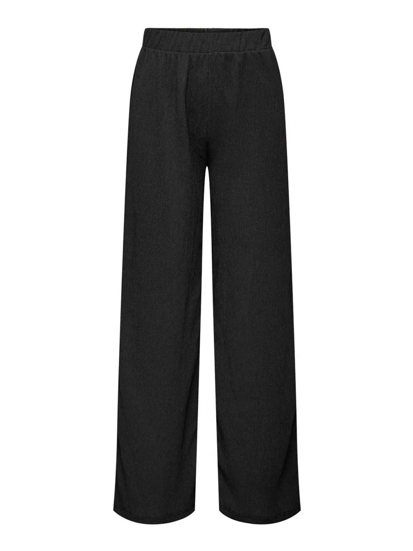 Jacqueline De Yong Pantaloni Donna Debbie Wide Fit Nero