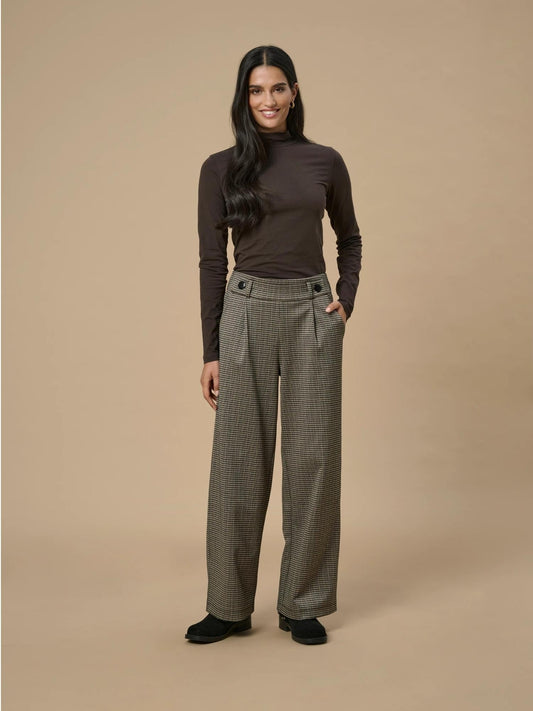 Jacqueline De Yong Pantaloni Donna Geggo Wide Leg Fit Cobblestone