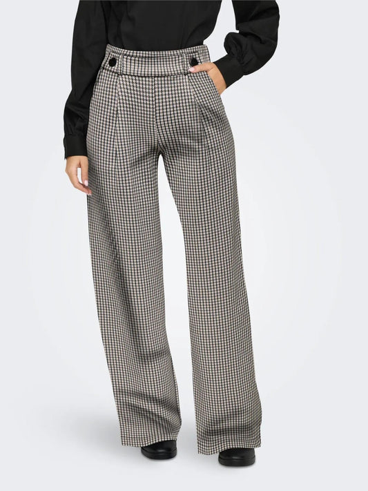 Jacqueline De Yong Pantaloni Donna Geggo Wide Leg Fit Tapioca