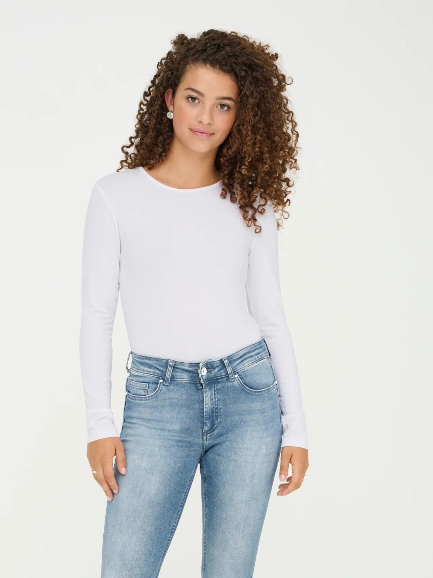 Jacqueline De Yong Top Donna Mila Bianco