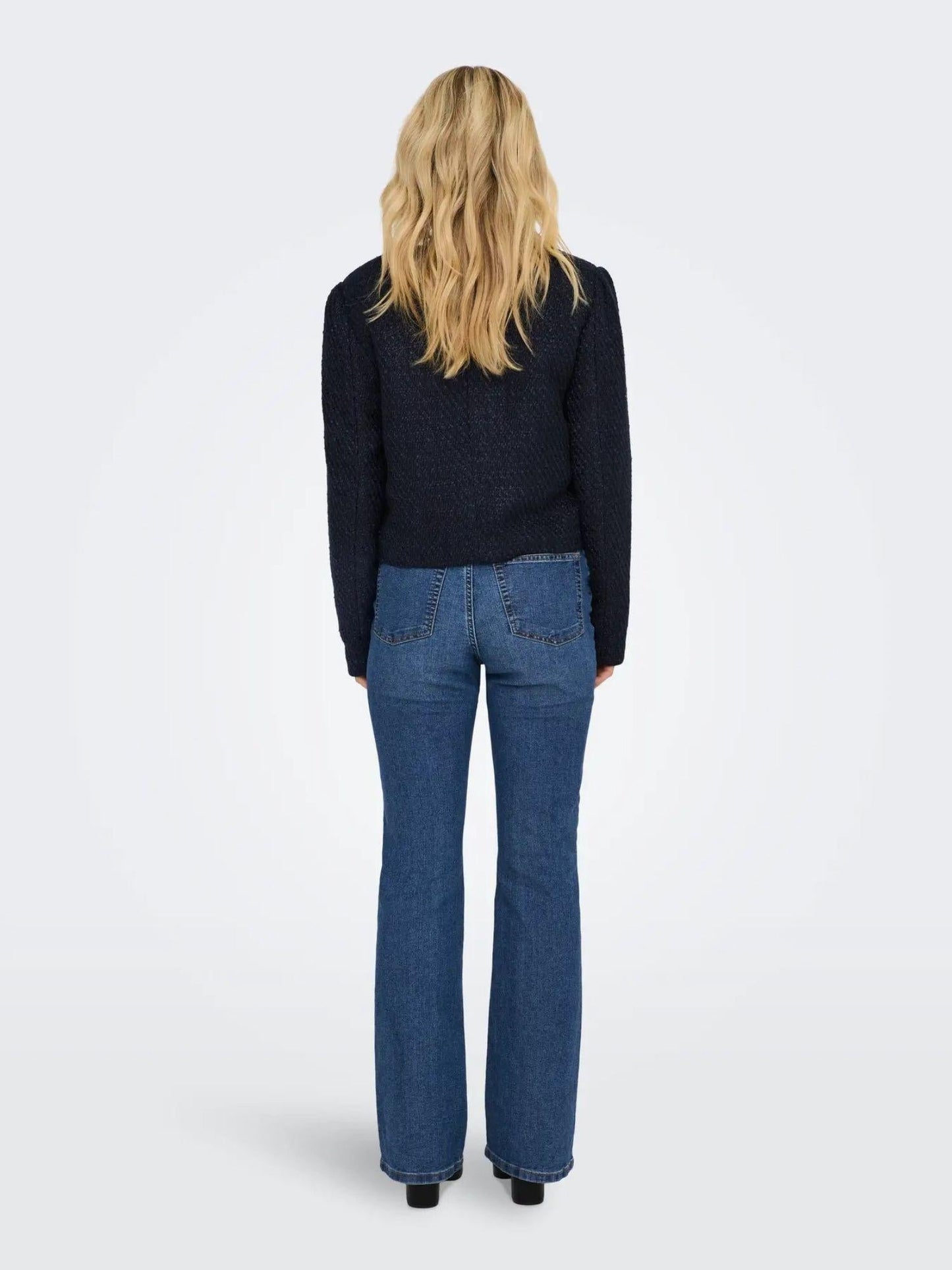 Jacqueline De Yong Jeans Donna Moon Bootcut Medium Blue Denim