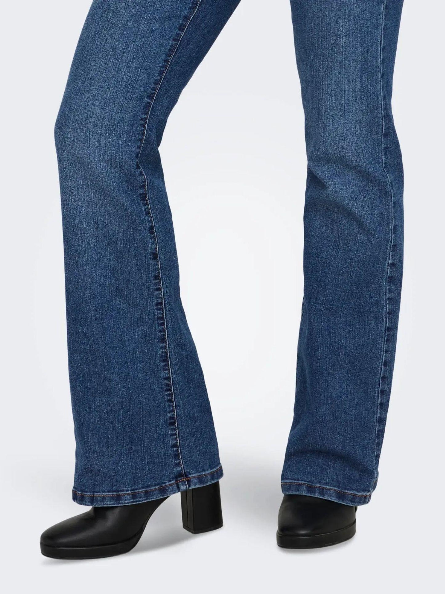 Jacqueline De Yong Jeans Donna Moon Bootcut Medium Blue Denim