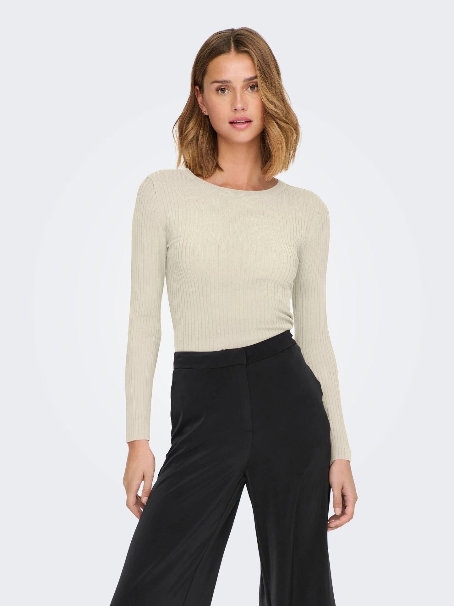 Jacqueline De Yong Maglione Donna Plum Bianco Eggnog