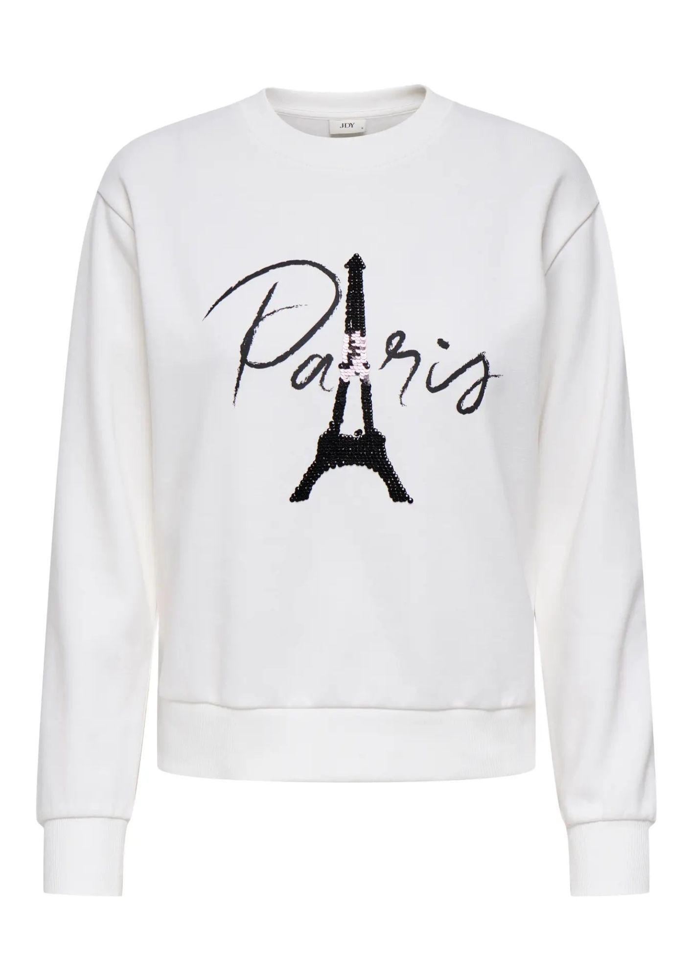 Jaqueline De Yong Felpa Donna Paris Bianca