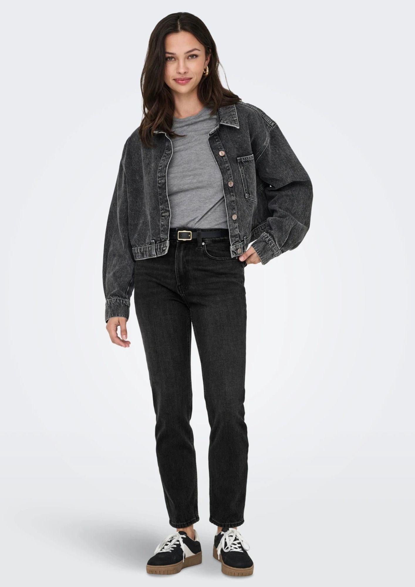 Jeans Donna Only Emily Nero Denim