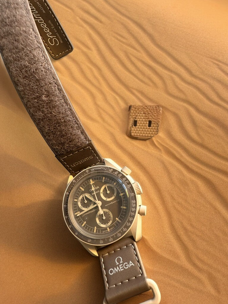 Cinturini silicone avvolgenti CARBON da 20mm per Omega x Swatch