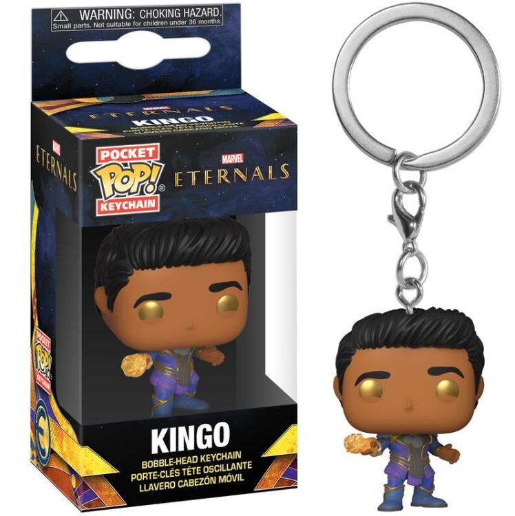 Funko Pop! Keychain Marvel - The Eternals (Kingo) Portachiavi Serie Disney Plus