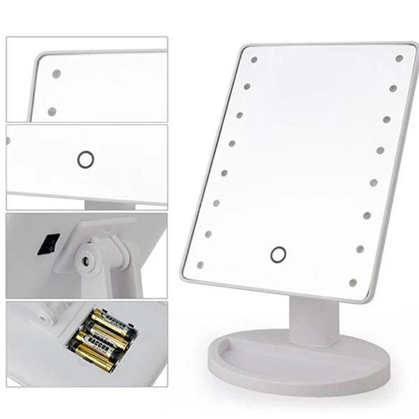 Specchio con LED adatto al Makeup touchscreen con luce regolabile