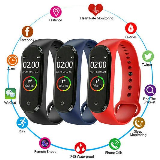 SmartWatch M4 Sports Blood Pressure Cardio 