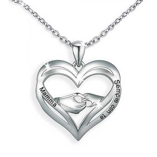 Collana da Donna in Argento Sterling 925 - Mamma, Sempre con Te