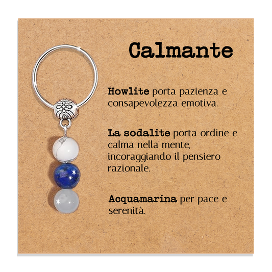 Portachiavi Con Cristalli Naturali Curativi - Calmante