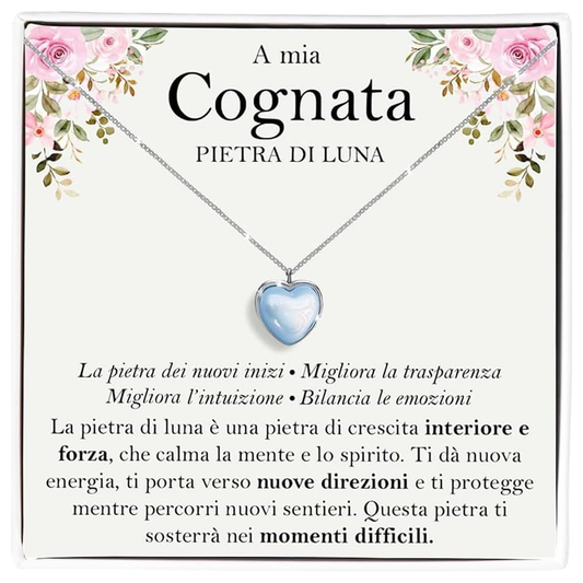 Collana Pietra di Luna in Argento Sterling 925 - A mia cognata